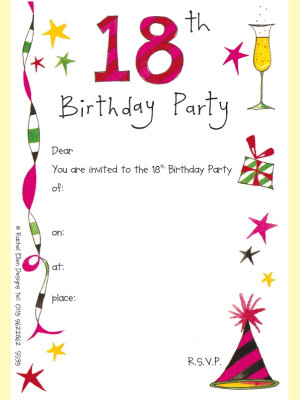 18th+birthday+invitations+