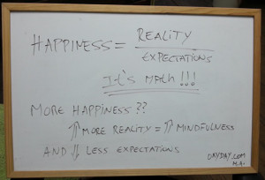 happiness = reality expectations marcelo alves