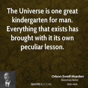 The Universe One Great Kindergarten For Man Everything That Exists