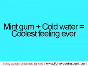 Funny Moment when you have Mint Gum with Cold Water