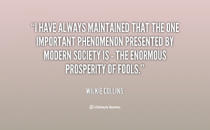 have always maintained that the one important phenomenon presented ...