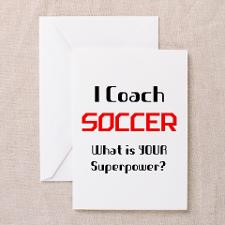 coach soccer Greeting Card for