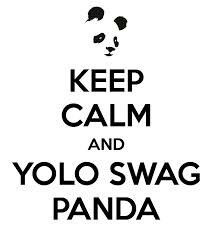 Keep calm and yolo swag panda