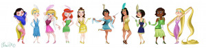 Disney Princess Flapper Girls by Gnuchi