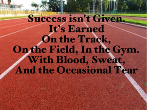 Inspirational quote for all athletes :)