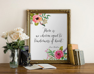 Jane Austen quote PRINT art wall decor Wall printable inspirational ...