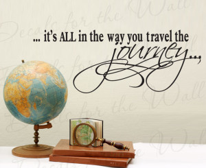 Wall Decal Sticker Quote Vinyl Art Lettering Decorative Travel the ...