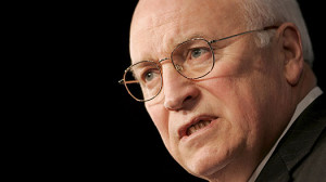 Vice President Dick Cheney listens as his wife Lynne Cheney ...