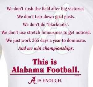 This is how we do it! Roll Tide!