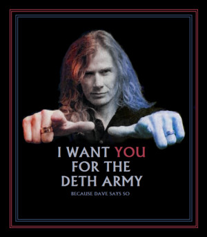 Dave Mustaine Poster - megadeth Fan Art