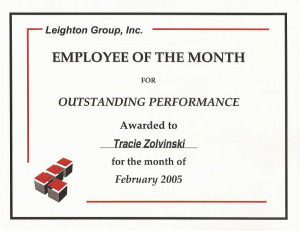 Funny Employee of the Month Certificate