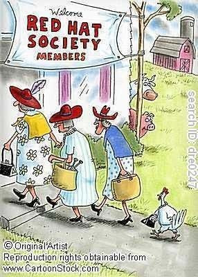 red hat society, that is my mother