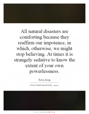 Famous Quotes About Natural Disasters