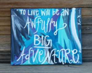 Peter Pan Quote on Canvas