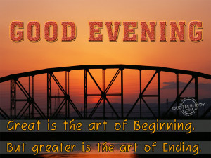 Good Evening Quotes Graphics, Pictures