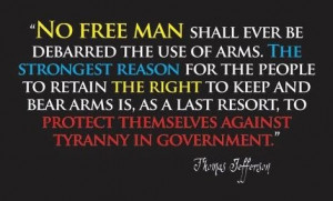Thomas Jefferson Gun Control Quote