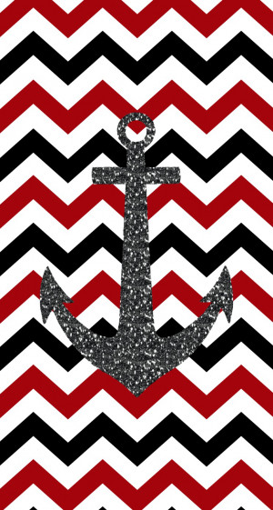 Cute Chevron with Anchors Wallpapers