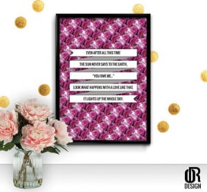 Hafiz Inspiring Love Quote Even After All This Time by ORdesigns, $4 ...