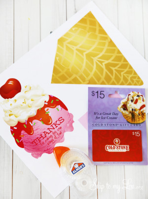 ... this year scoops of fun printable ice cream cone gift card holder