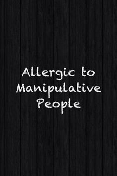 Manipulative People