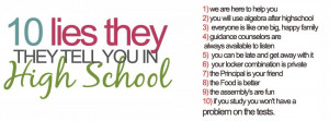 Lies About High School Funny Facebook Cover Photo