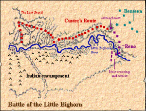 General Custer's Last Stand Map