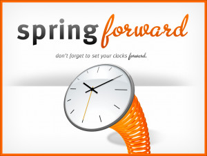 TIme Change - Set Your Clocks ahead one hour
