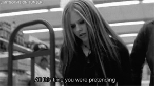 my gifs Black and White depressed sad time avril lavigne Avril Lavigne ...