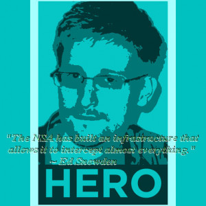 ... word hero at the bottom and a quote, different from other teal poster