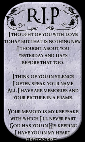 rest in peace rip poem rest in peace poems for