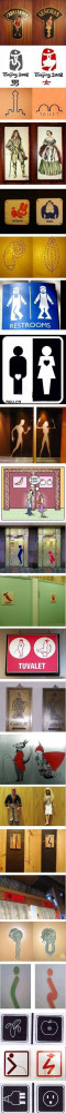 funny men and women restroom signs