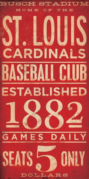 St Louis Cardinals baseball typography graphic - I love my cardinals