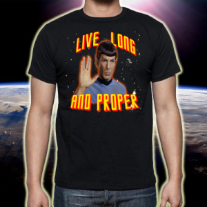 ... Dr. Spock :((sincerely, we salute you, Mr. Nimoy. RIP)BUY THIS T-SHIRT