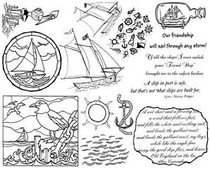 ... Rubber Stamp Sheets, Nautical, Sailboat, Sayings Sailing Quotes Anchor