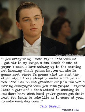 Titanic Leonardo Dicaprio Quotes