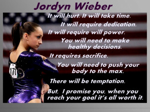 Jordyn Wieber Olympic Champion Gymnast Gymnastics Photo Quote Mini ...