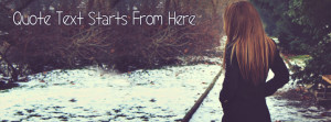 fb Covers Quotes For Girls Winter Girl Custom Quote fb