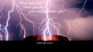 Lightning at Urumbu Pamela Quote