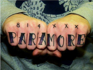 paramore paramore letters paramore word tattoo tattoos tattoo designs ...