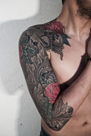 sleeve-tattoos-for-men-roses30-of-the-craziest-and-most-awesome-tattoo ...