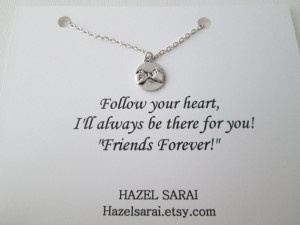 Pinky Promise, Friends Necklace- Friend Quote Card