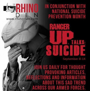 Ranger Up Presents: Suicide Awareness Week.