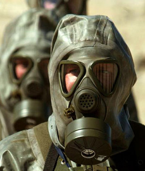 troops specialising in nuclear, biological and chemical (NBC) warfare ...