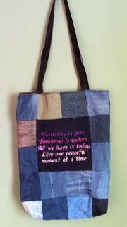 tote bag with Al-Anon quote