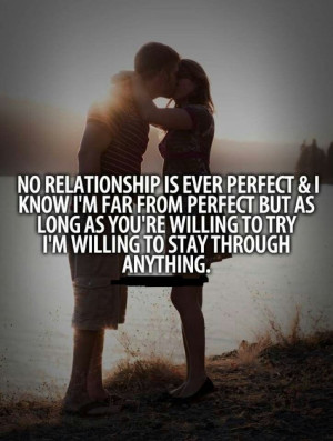 No relationship is perfect.