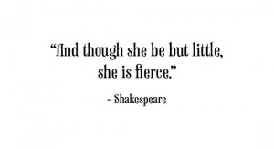 Shakespeare: Thinking about my girl and her cousins....