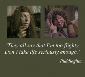 Puddleglum/ Fourth Doctor I remember thinking that Tom Baker was ...