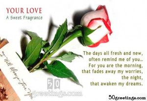 love a sweet fragrance beautiful rose with some awesome quotes love ...