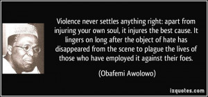Famous Quotes Against Violence