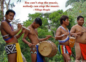 You can't stop the music , nobody can stop the music.